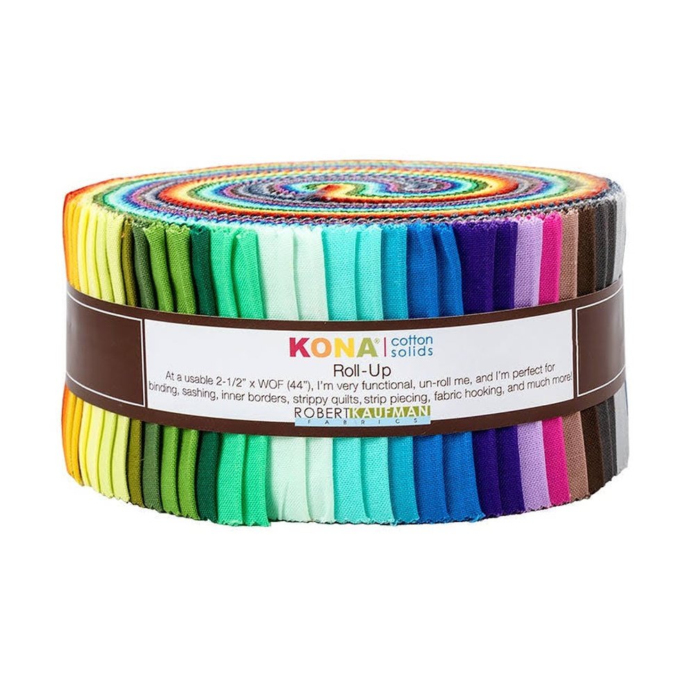 2.5 Kona Cotton Solids Not Quite White Jelly Roll Strips by