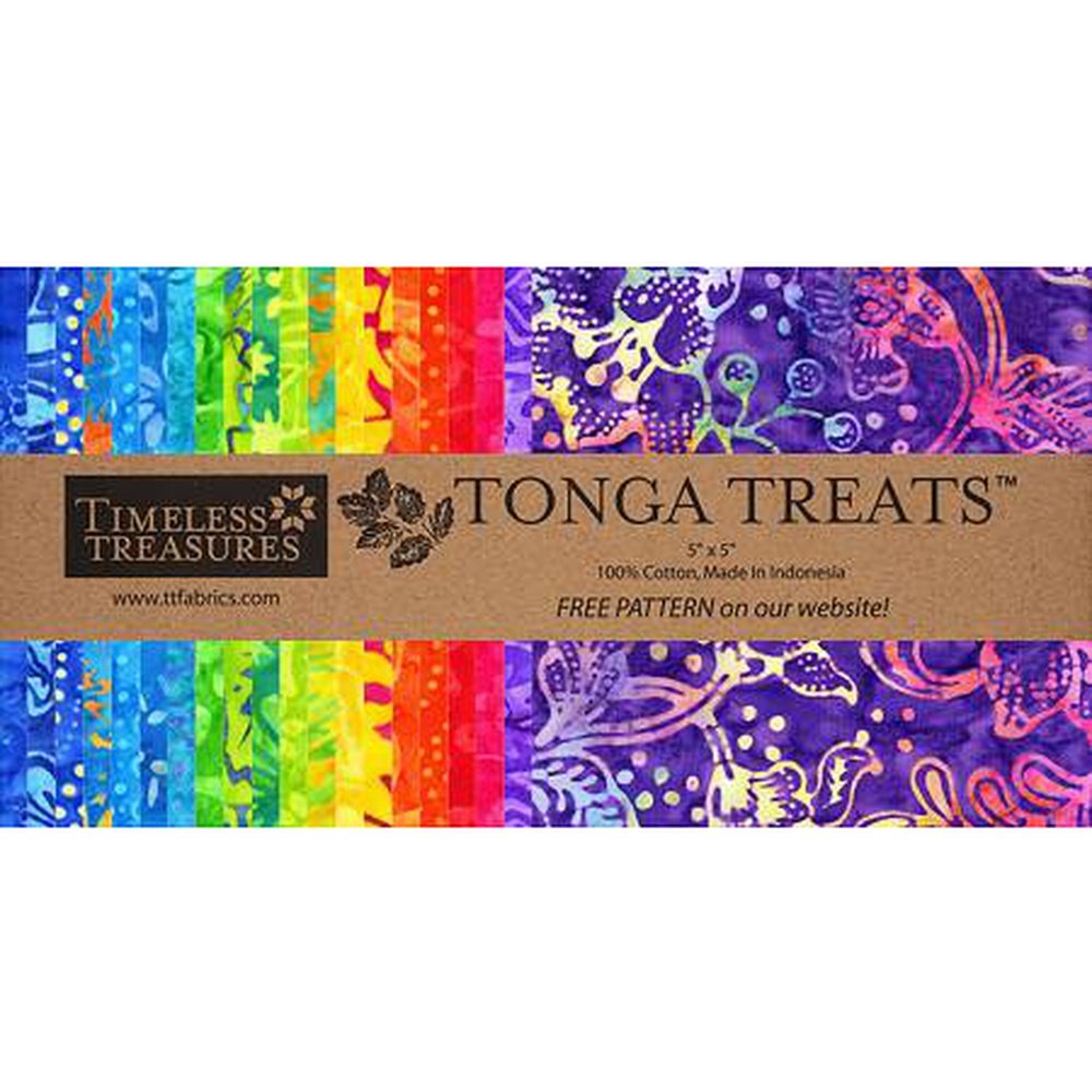 Horizon 5-Inch Squares Charm Pack Precut Fabric, Quilt Fabric, Batik  Fabric, 40 Pieces, Tonga Batik, Timeless Treasures.